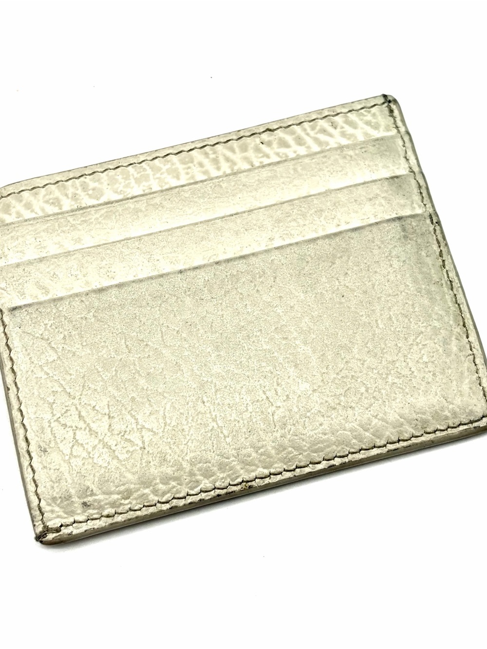 Maison Margiela Paris Cream Leather Card Cash Holder Pocket Men Wallet Case - Picture 2 of 4